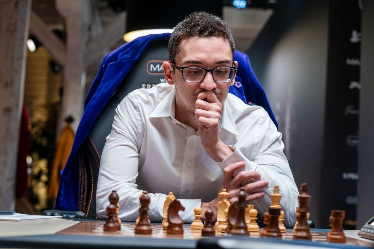 法比亚诺·卡鲁阿纳能否不辜负另一场世锦赛的期待和挑战呢？马格努斯·卡尔森这么认为。照片：玛丽亚·埃梅利亚诺娃/Chess.com